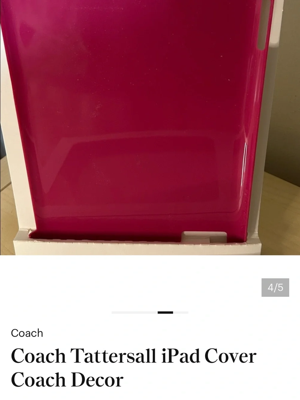 Coach ipad cover
